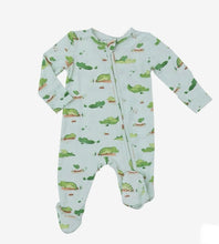 Load image into Gallery viewer, Alligator 2 Way Zipper Footie