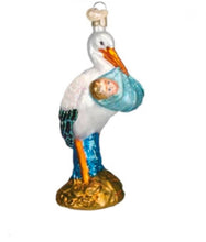Load image into Gallery viewer, Old World Christmas Boy Bundle Of Joy Stork