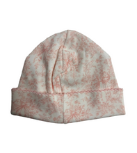 Load image into Gallery viewer, Gigi Pink Toile Beanie Hat-Pima Cotton