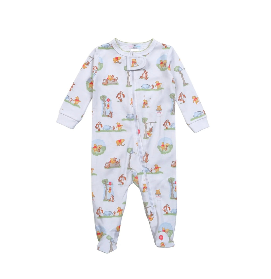 Honey Bear Print Footie