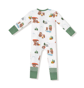Bigfoot Camping -2 Way Zipper Romper