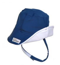 Load image into Gallery viewer, UPF 50+ Navy Nautical Bucket Swim Hat