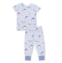 Load image into Gallery viewer, Angel Dear Baseballs Playing Baseball Short Sleeve Loungewear Pajama Set