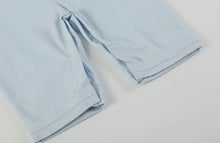 Load image into Gallery viewer, Light Blue Smocked Pumpkin Overalls