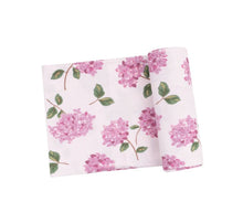 Load image into Gallery viewer, SWADDLE BLANKET - HYDRANGEAS - 45X45