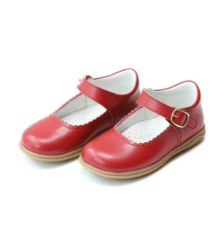 L’Amour Chloe Scallop Mary Jane - Red
