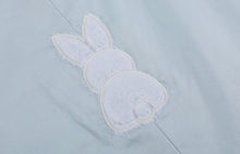 Load image into Gallery viewer, Blue Fuzzy Bunny Shortall