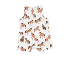 Horses Sleeveless Shortie Romper