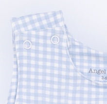 Load image into Gallery viewer, Angel Dear Bubbly Sailor Whales Gingham Blue-Sleeveless Jon Jon