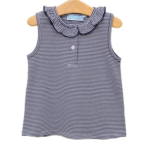 Nora Tank Navy Blue & White Strip Top