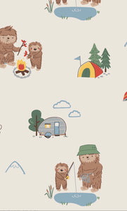 Bigfoot Camping -2 Way Zipper Romper