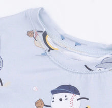 Load image into Gallery viewer, Angel Dear Baseballs Playing Baseball Short Sleeve Loungewear Pajama Set