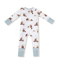 Load image into Gallery viewer, Baby Beavers 2-Way Zipper Romper
