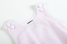 Load image into Gallery viewer, Classic Pink Seersucker Bubble Romper