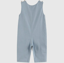 Load image into Gallery viewer, Light Blue Puppy Smocked Overalls