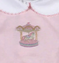 Load image into Gallery viewer, Pink Carousel Hand Embroidery Bubble-Pima Cotton