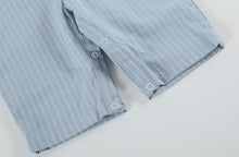 Load image into Gallery viewer, Light Blue Puppy Smocked Overalls