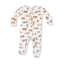 Load image into Gallery viewer, Napping Puppies 2-Way Zipper Footie