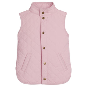 Little English Classic Quilted Vest-Light Pink