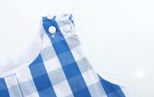 Load image into Gallery viewer, Blue Big Check Shortalls