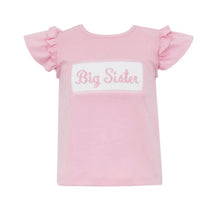 Load image into Gallery viewer, Pink Hand Smocked Big Sister T-Shirt