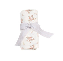 Load image into Gallery viewer, SWADDLE BLANKET - VINTAGE ROSEBUDS - 45X45