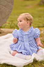 Load image into Gallery viewer, Little English Smocked Bridget Bubble-Woodberry Plaid