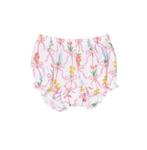 Load image into Gallery viewer, Ribbon Bouquets Scallop Open Back Top with Bloomer Set