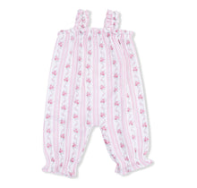 Load image into Gallery viewer, Angel Dear Winding Roses Striped Ruffly Strap Overalls