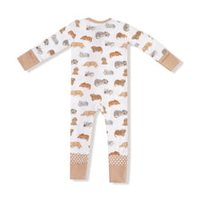 Load image into Gallery viewer, Napping Puppies -2 Way Zipper Romper