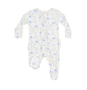 2 WAY ZIPPER RUFFLE BACK FOOTIE - SWEET VINES