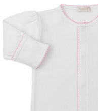 Load image into Gallery viewer, Premier Noah’s Ark Hand Embroidery Footie-Pointelle Pink