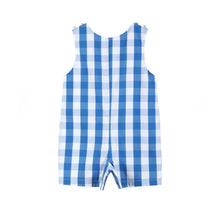 Load image into Gallery viewer, Blue Big Check Shortalls