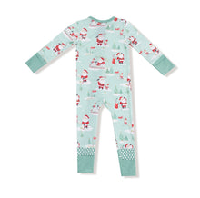 Load image into Gallery viewer, Golfing Santa &amp; Elves 2-Way Zipper Romper