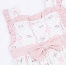 Load image into Gallery viewer, Angel Dear Dainty Buds &amp; Bows-Bow Playsuit Romper