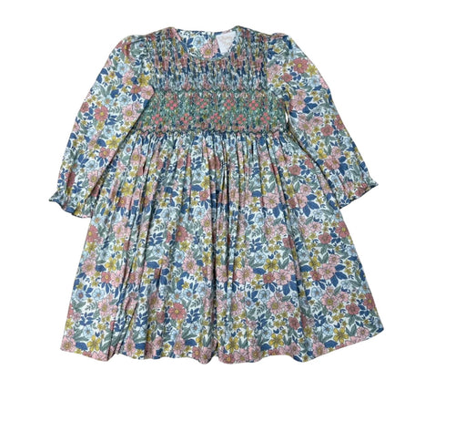 Autumn Blooms Smocked Dress