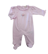 Load image into Gallery viewer, Premier Pastel Gardens Pink Hand Emb. Footie