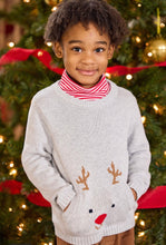 Load image into Gallery viewer, Pocket Intarsia Sweater-Reindeer