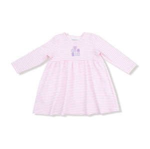 Big Sister Striped Play Dress Embroidery