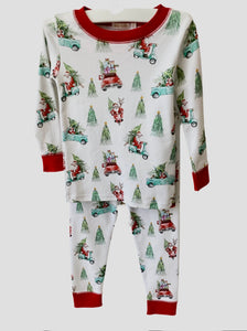 Vintage Santa Truck PJs