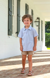 Henry Polo Cadet Light Blue Striped Polo