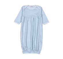 Load image into Gallery viewer, BLUE GINGHAM GOWN. CUT ON CHEST