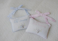 Load image into Gallery viewer, Baby Sleeping Bear Door Pillow-Blue Gingham
