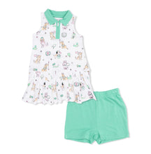 Load image into Gallery viewer, Angel Dear Country Club Dogs Pink-Polo Tennis Dress with Cartwheel Short