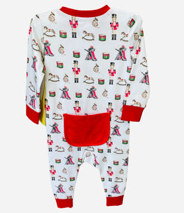 Nutcracker Butt Flap Romper