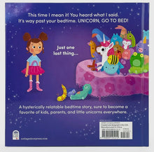 Load image into Gallery viewer, Unicorn, Go to Bed! Bedtime Book