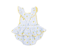Load image into Gallery viewer, Angel Dear Lovely Lemons Ric Rac Ruffle Sunsuit Bubble