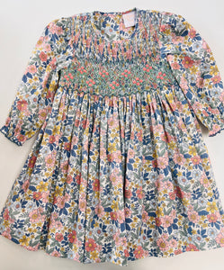 Autumn Blooms Smocked Dress
