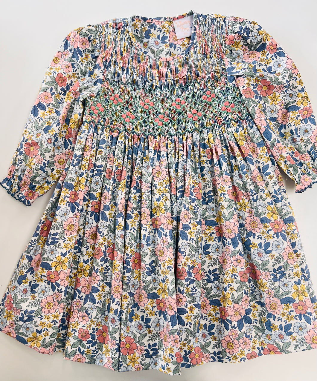 Autumn Blooms Smocked Dress