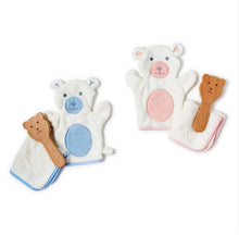 Load image into Gallery viewer, Cupcakes &amp; Cartwheels Bath Time Bear Gift Set- Pink &amp; Blue
